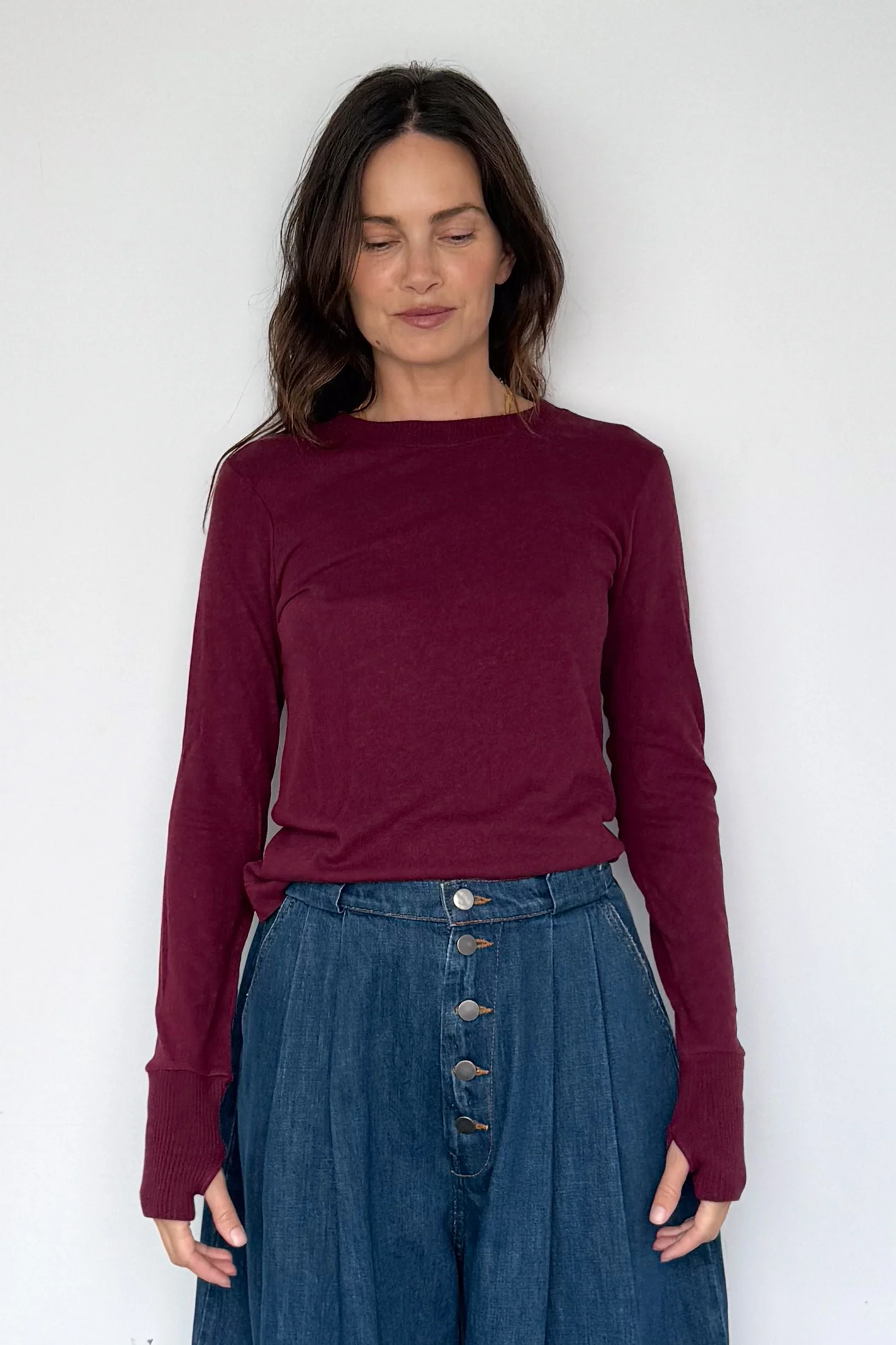 Cashmere Cuffed Crewneck - Image 5