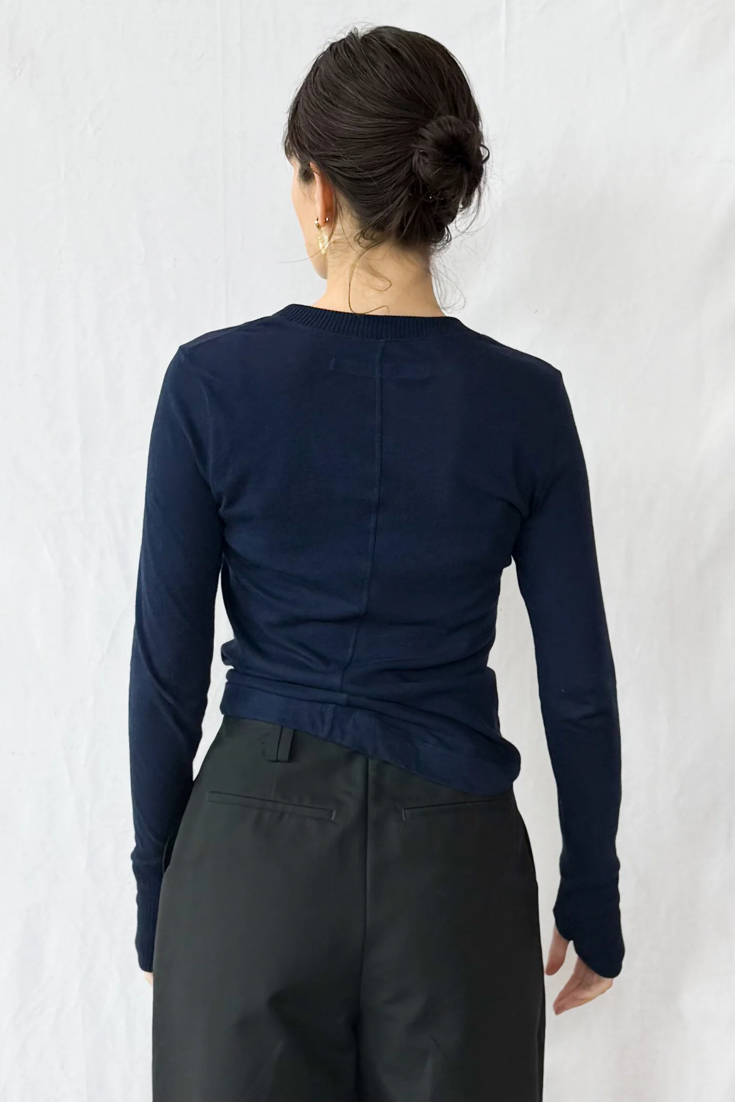 Cashmere Cuffed Crewneck - Image 4