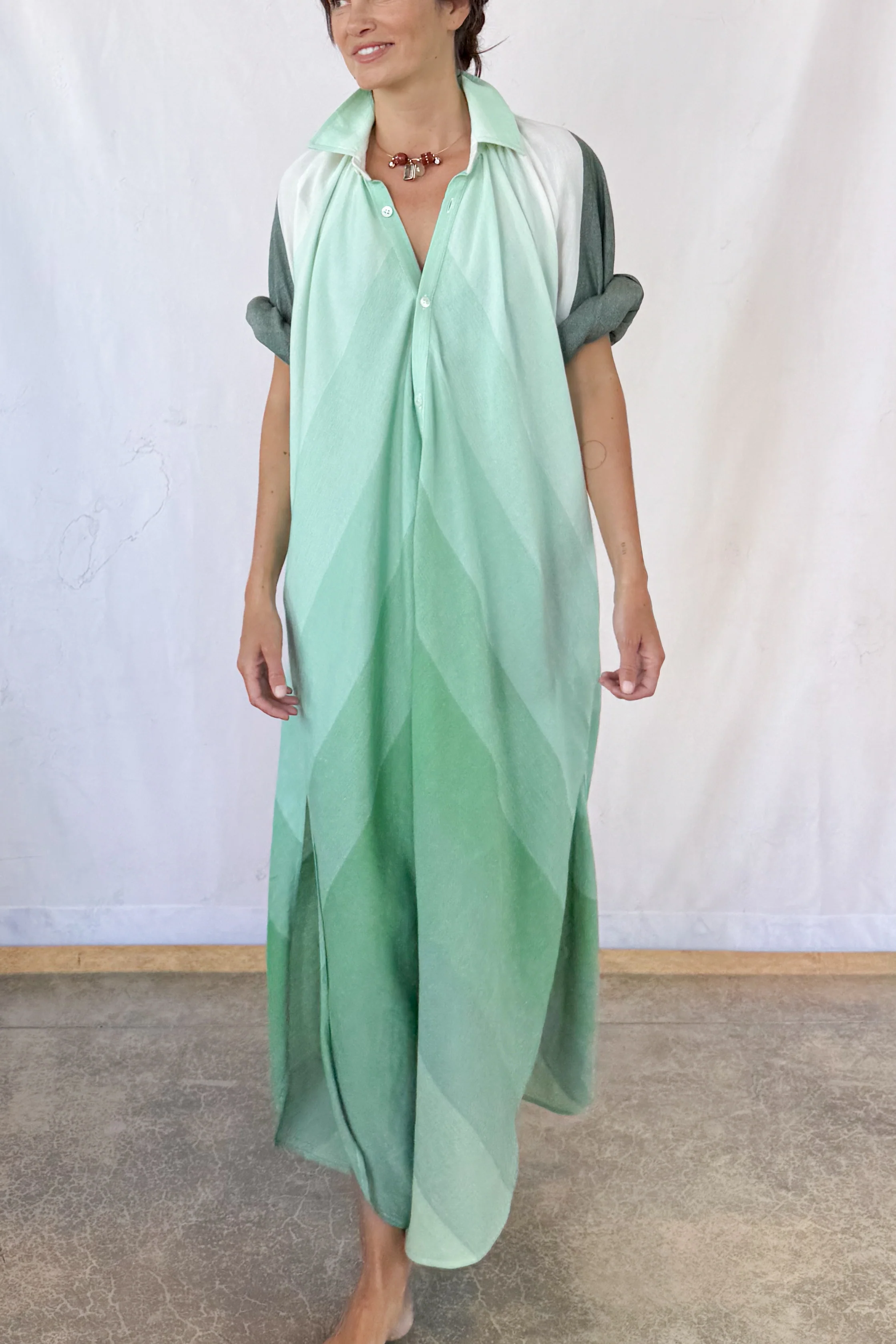 Collared Touareg Dress - Image 9