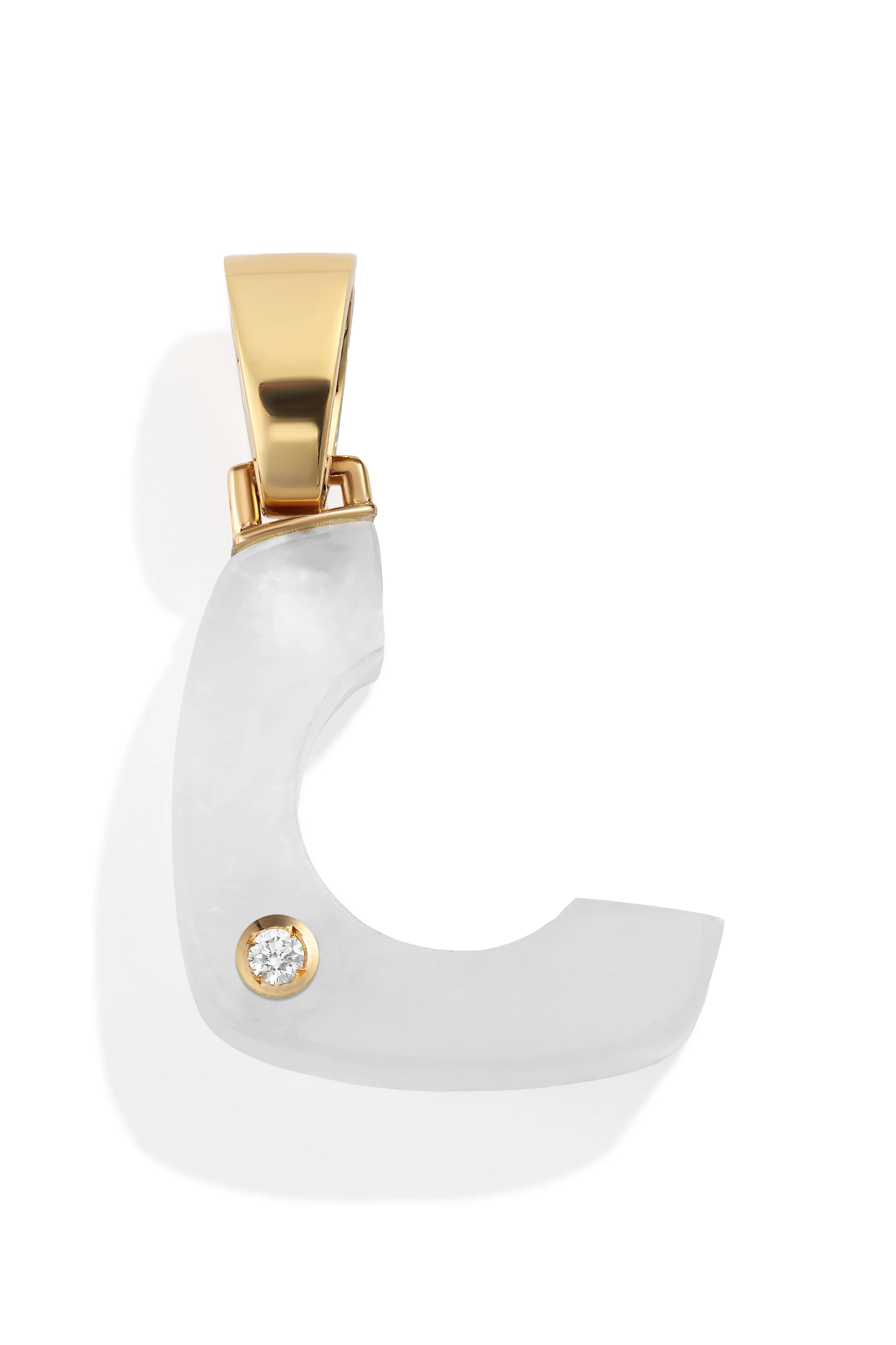 Custom Crystal Splendente Initial Pendant - Image 4