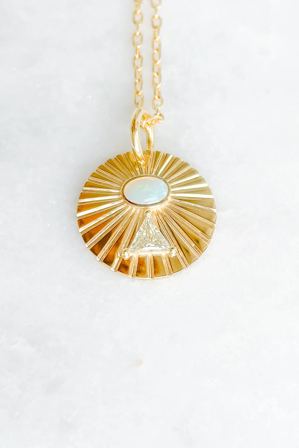 Diamond Pyramid Necklace - Image 5