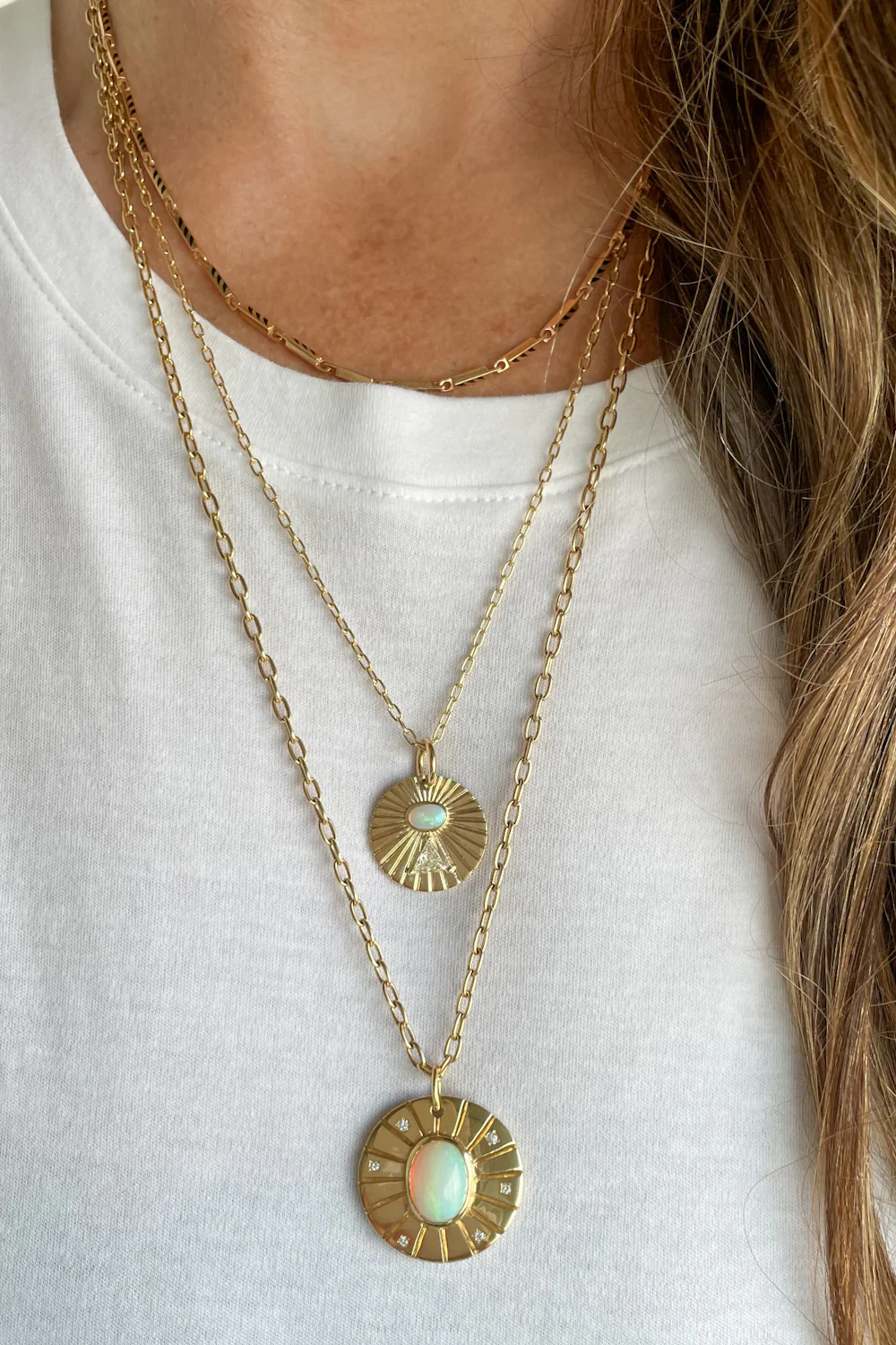 Diamond Pyramid Necklace - Image 9