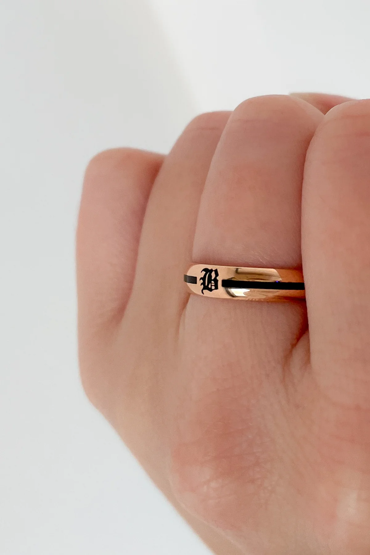 Enamel "B" Ring - Image 12