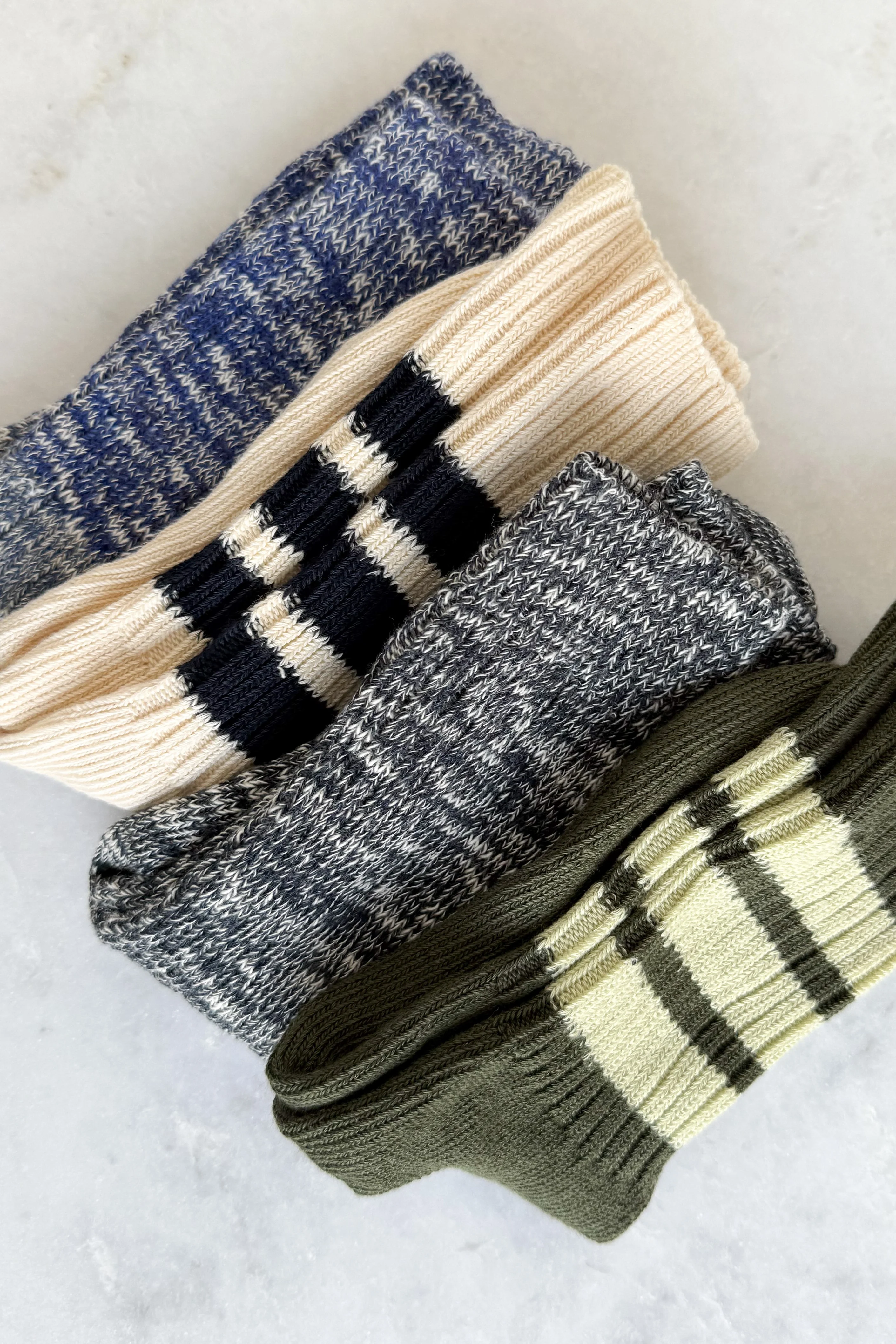 Flamé Blue Melange Socks - Image 5