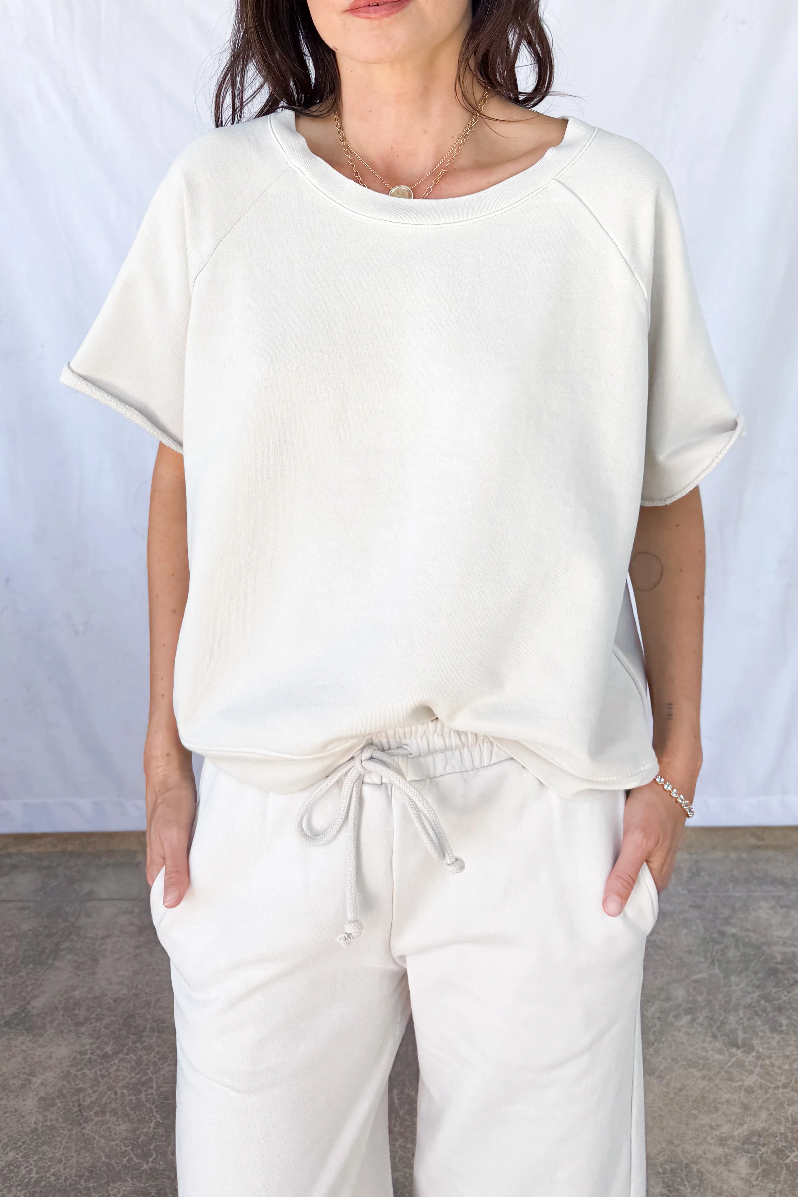 Fleece Short Sleeve Sweatshirt - Image 3