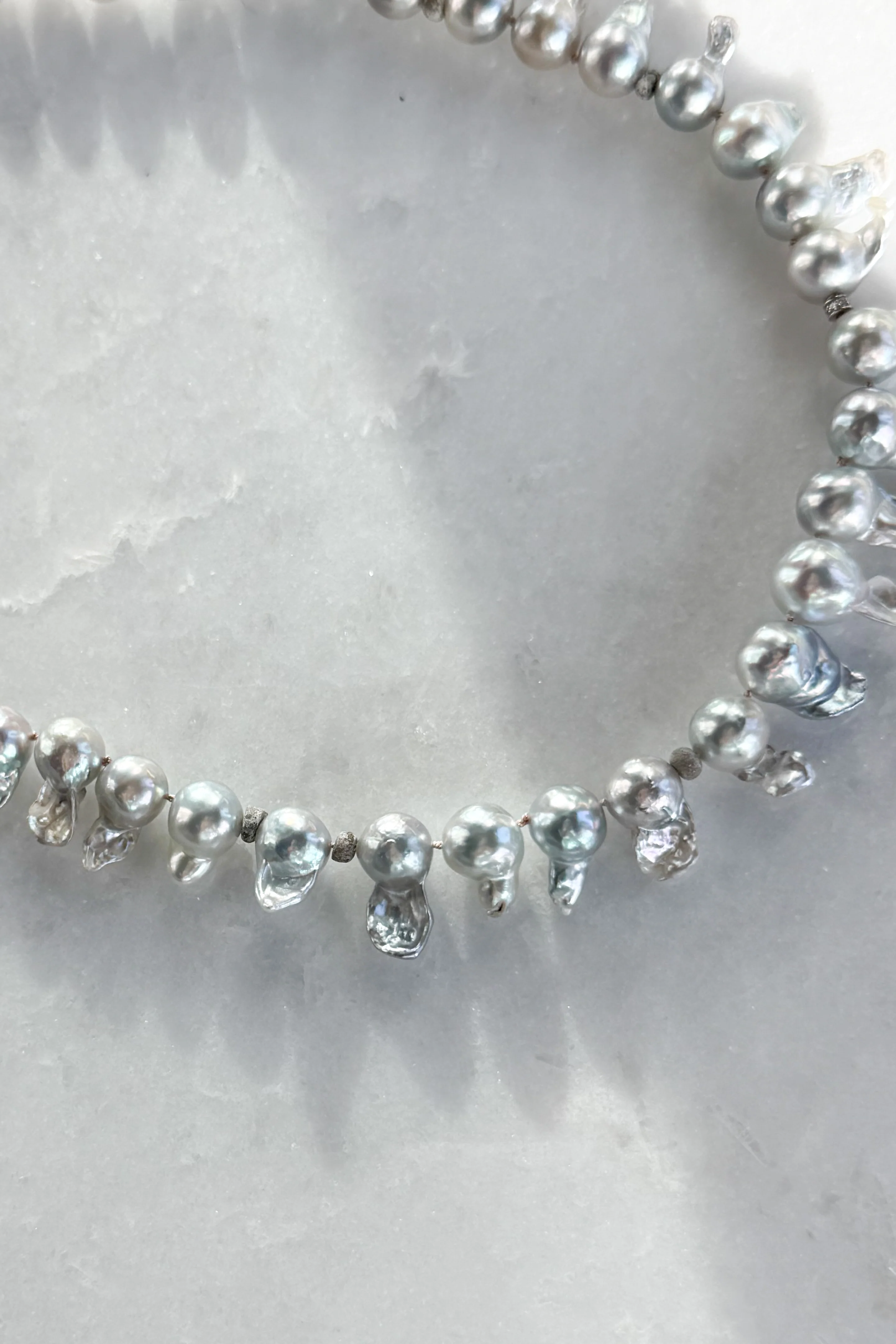 Graduated Baroque Pearl Necklace - Image 3