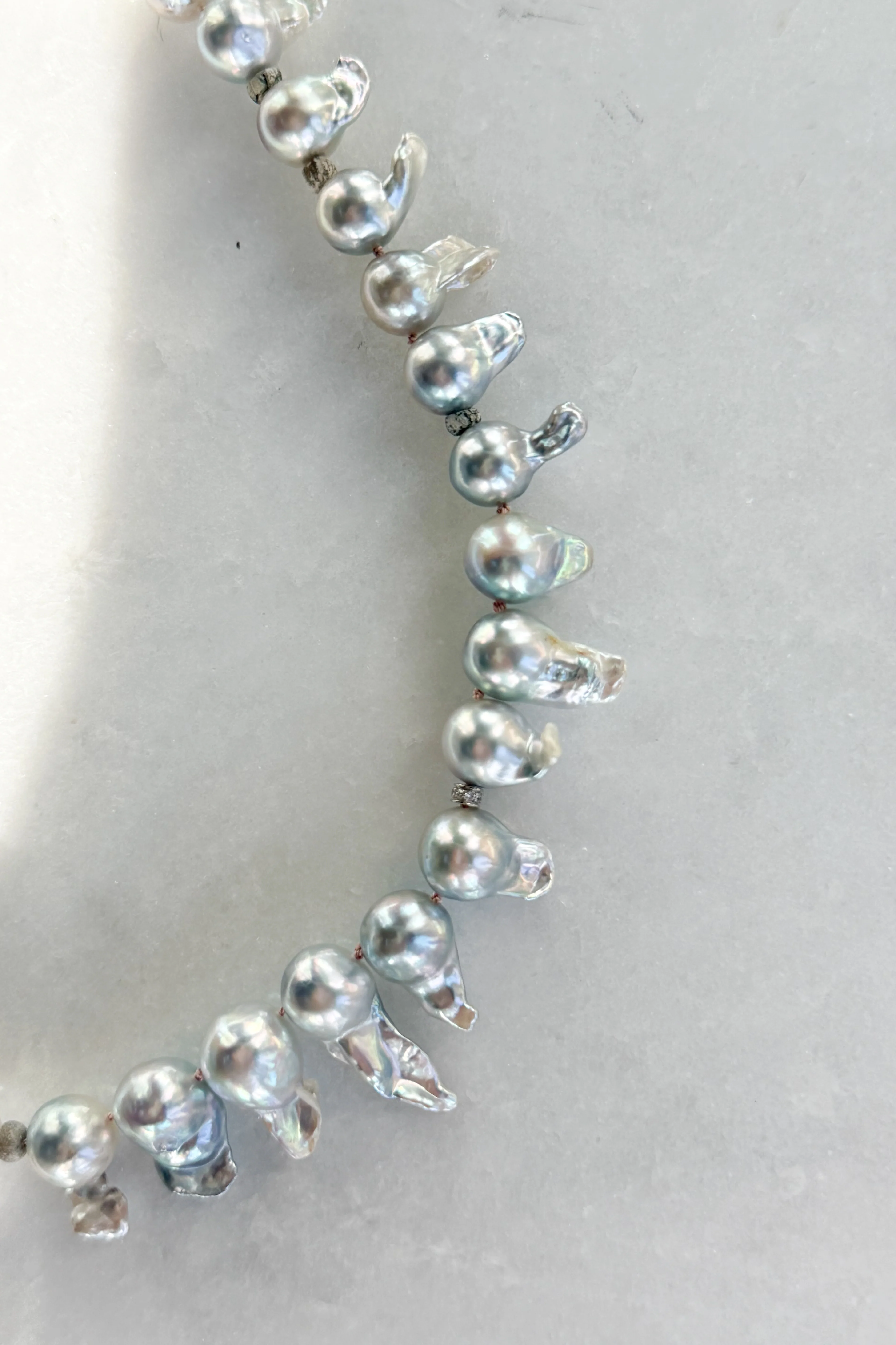 Graduated Baroque Pearl Necklace - Image 7