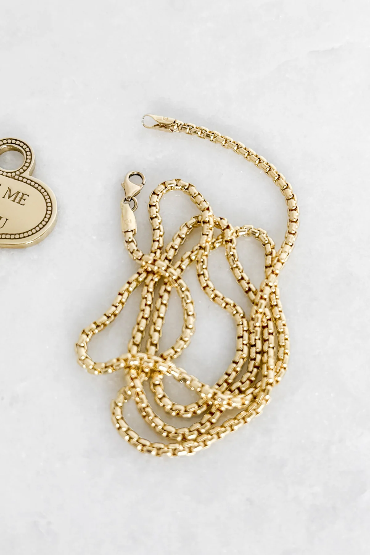 Italian Rounded Box Chain Necklace - Image 7