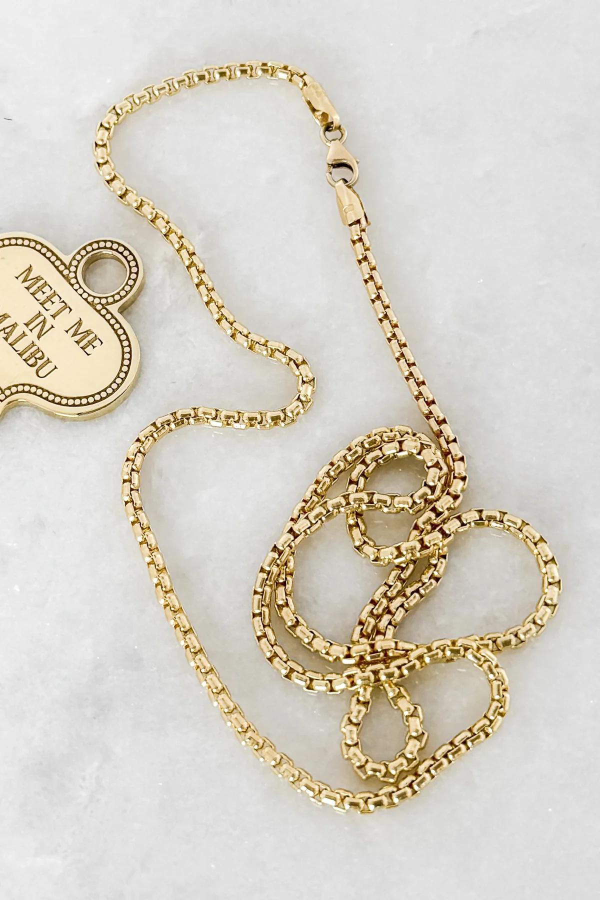 Italian Rounded Box Chain Necklace - Image 8