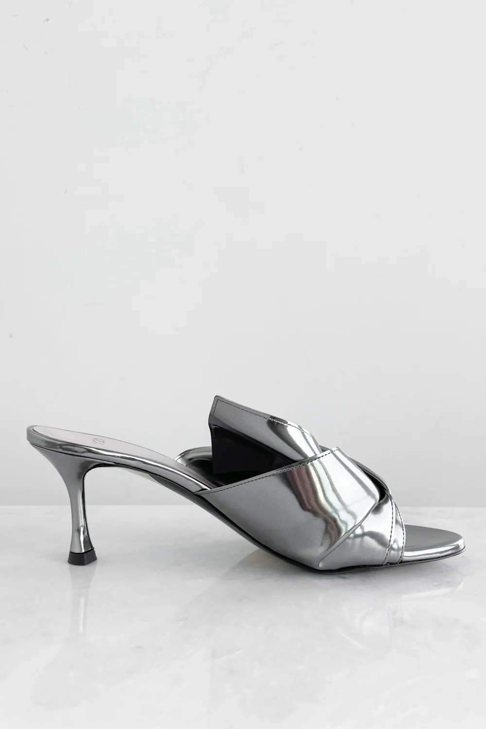 Metallic Bow Kitten Heel - Image 6