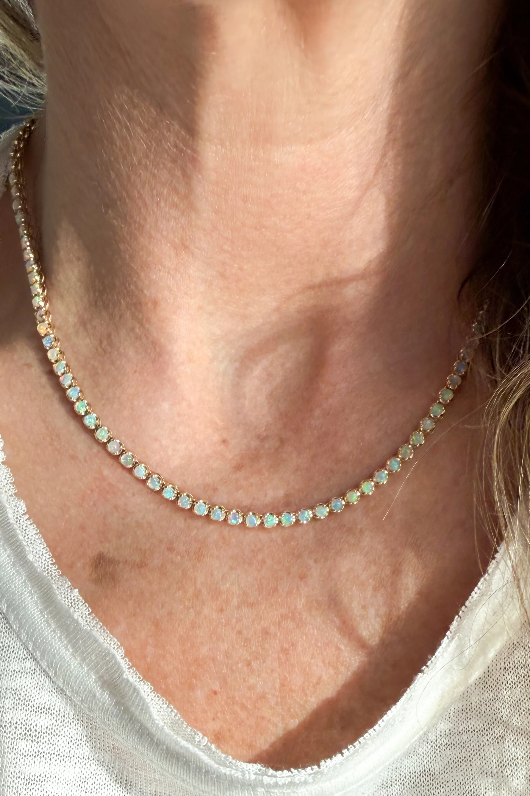 Opal Tennis Necklace - Image 4