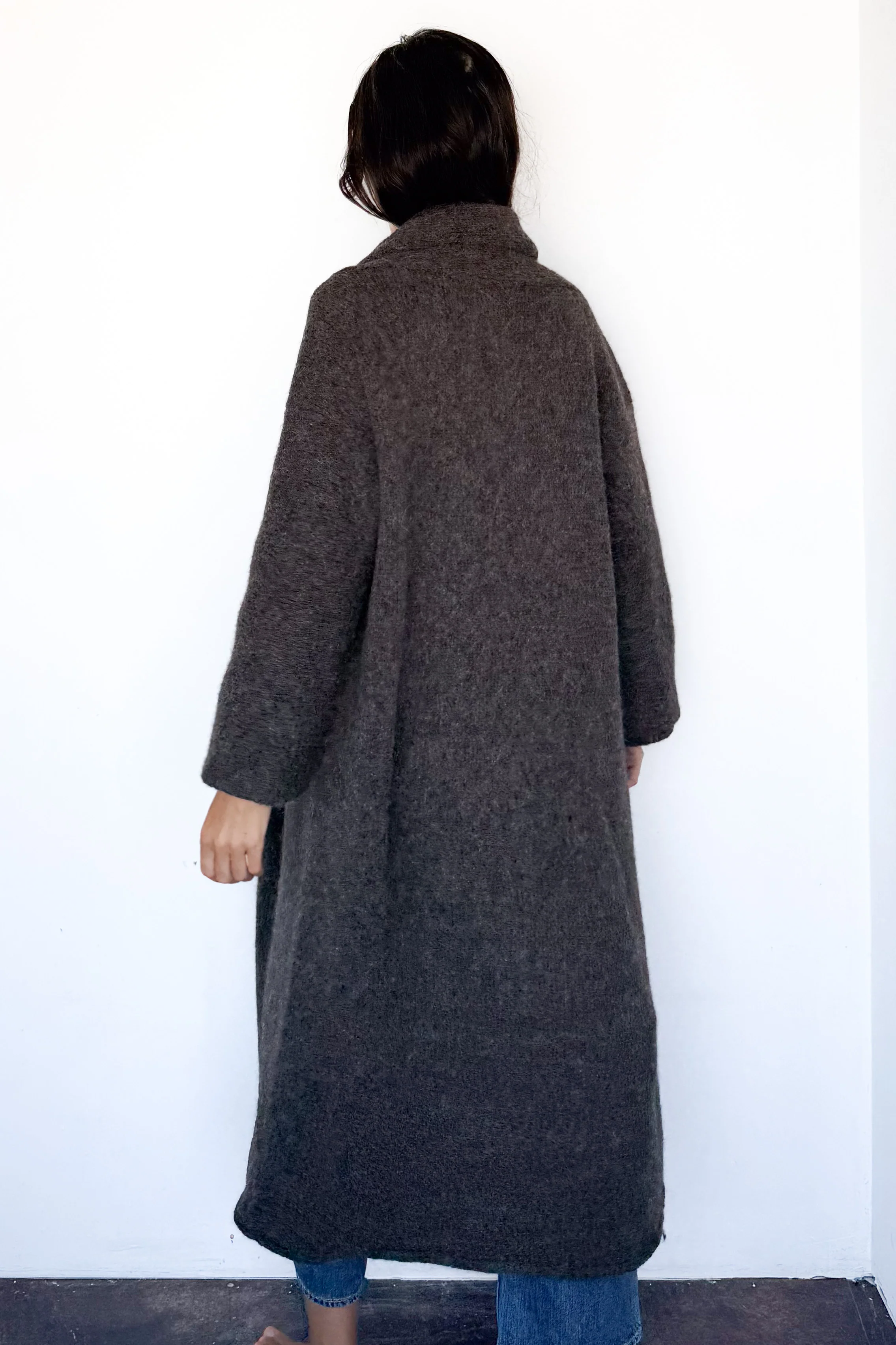 Patina Long Shawl Coat - Image 8