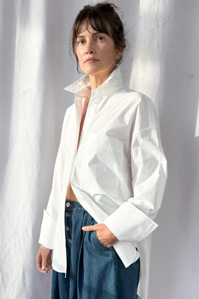 Poplin Button Up Shirt - Image 6
