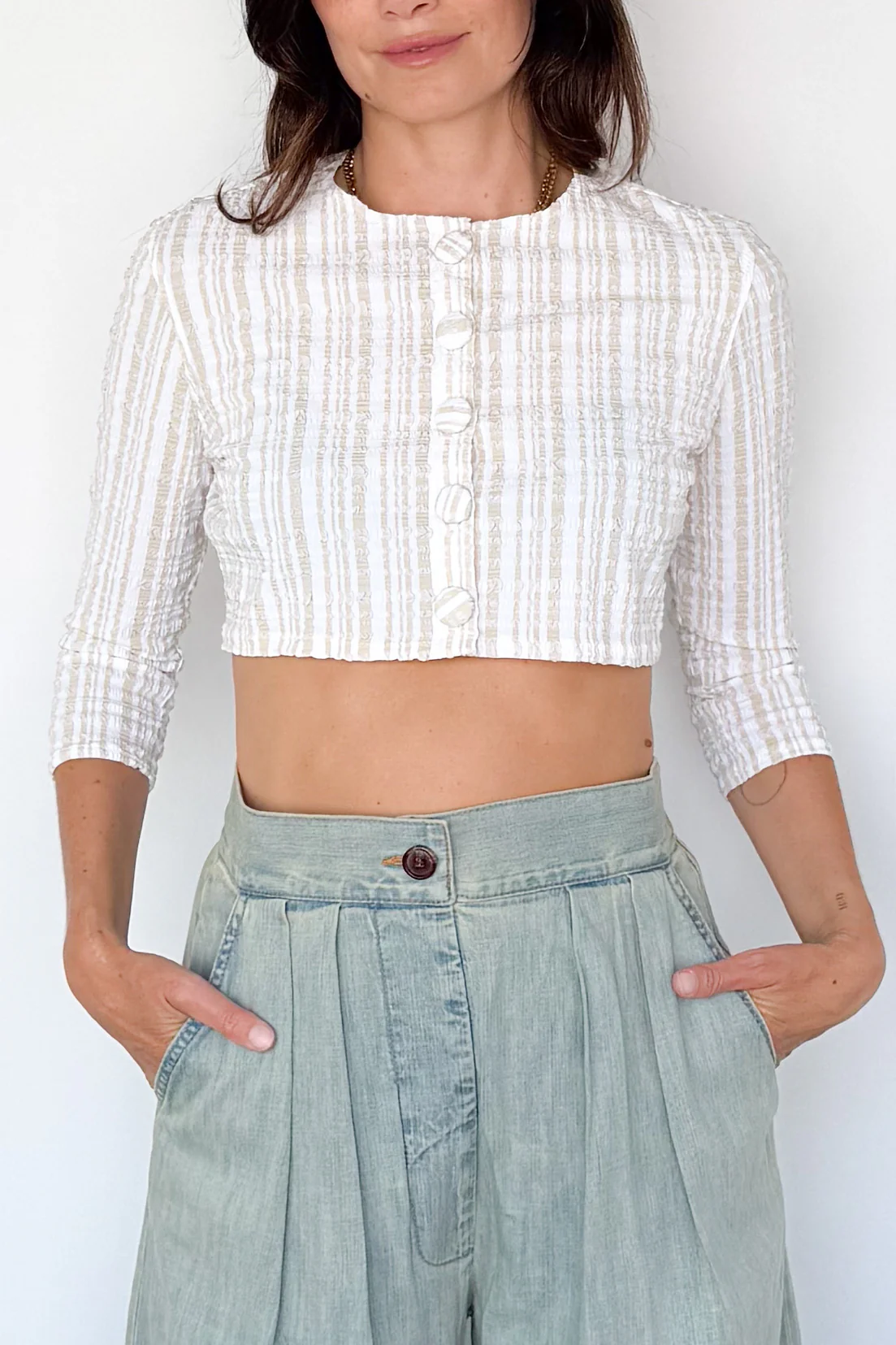 Seersucker Swim Cardigan - Image 2