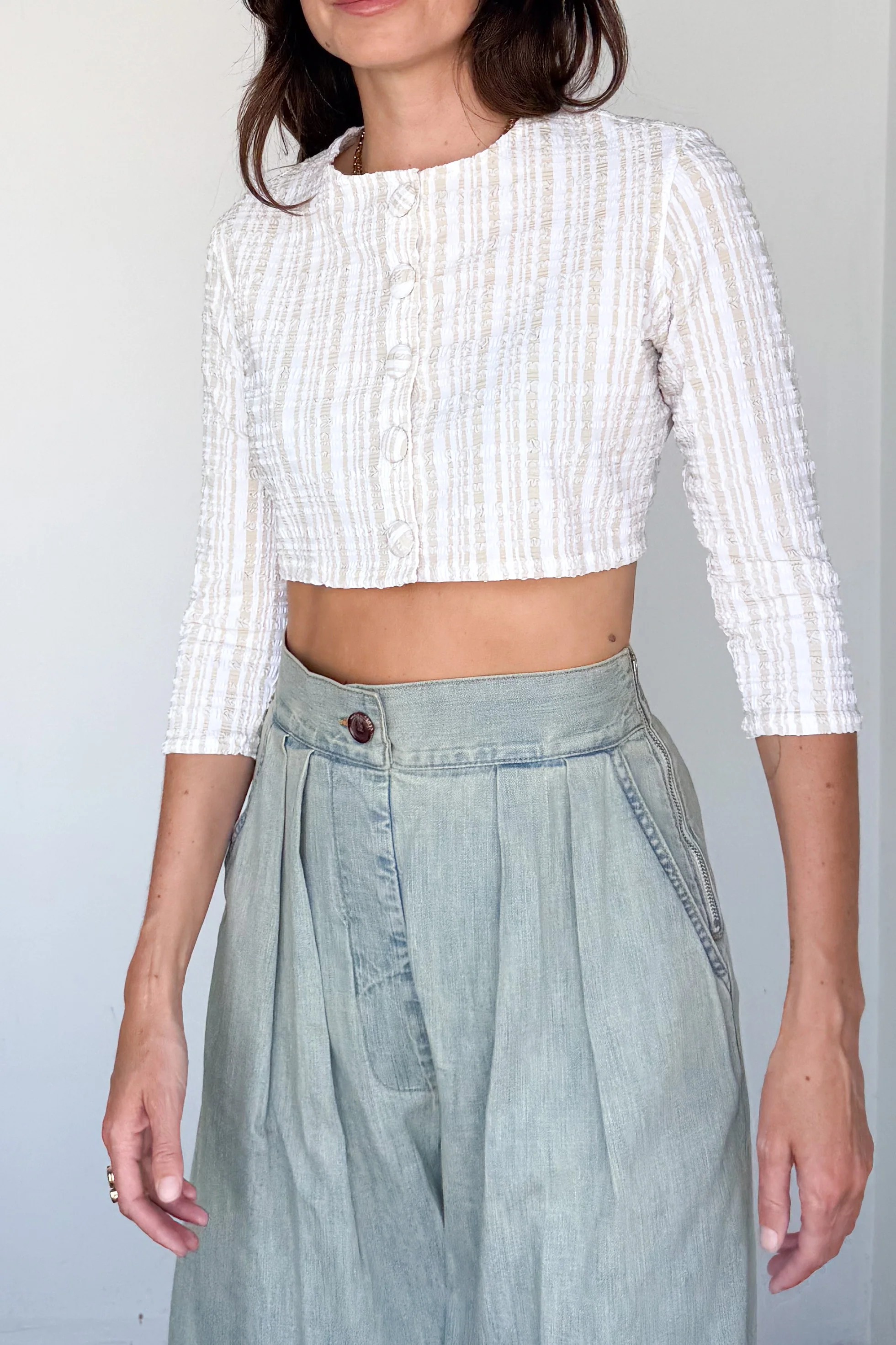 Seersucker Swim Cardigan - Image 6