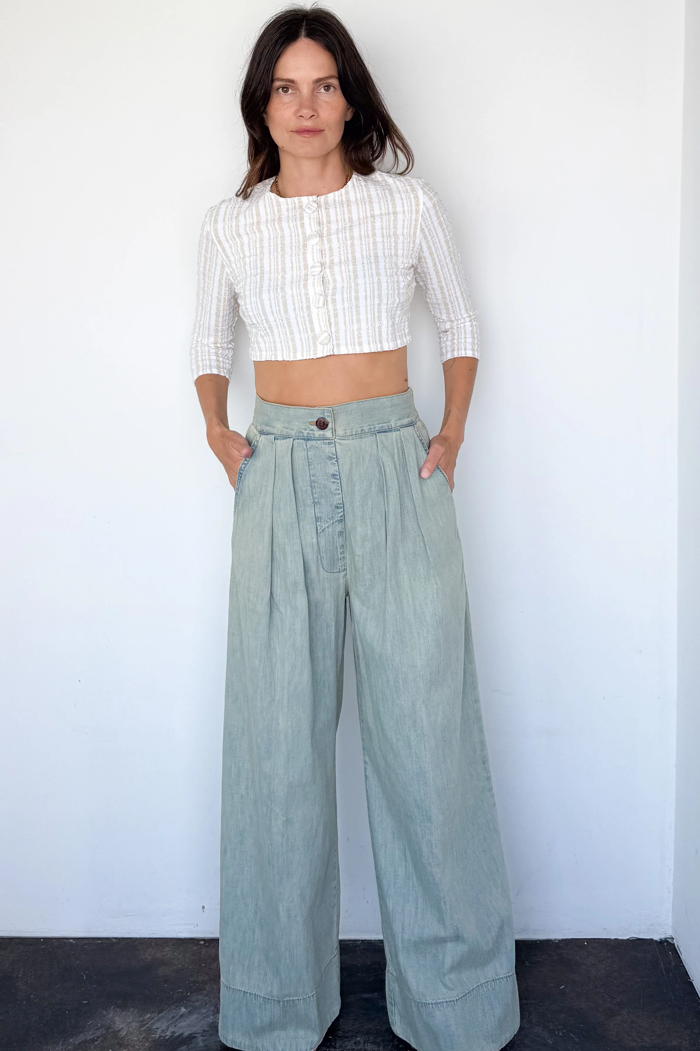 Seersucker Swim Cardigan - Image 7