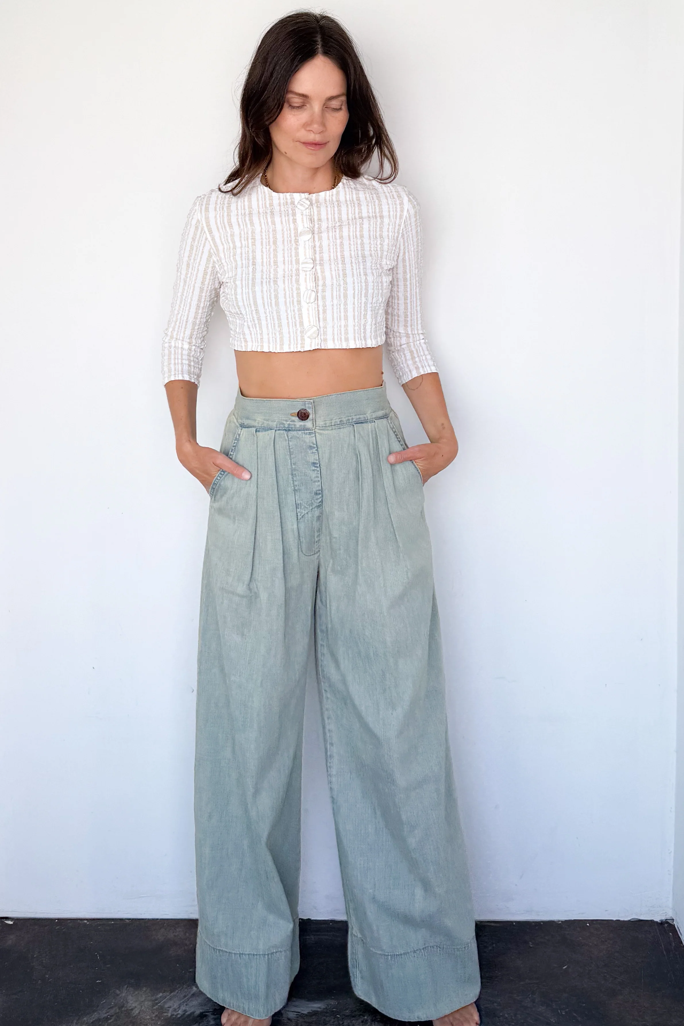 Seersucker Swim Cardigan - Image 8