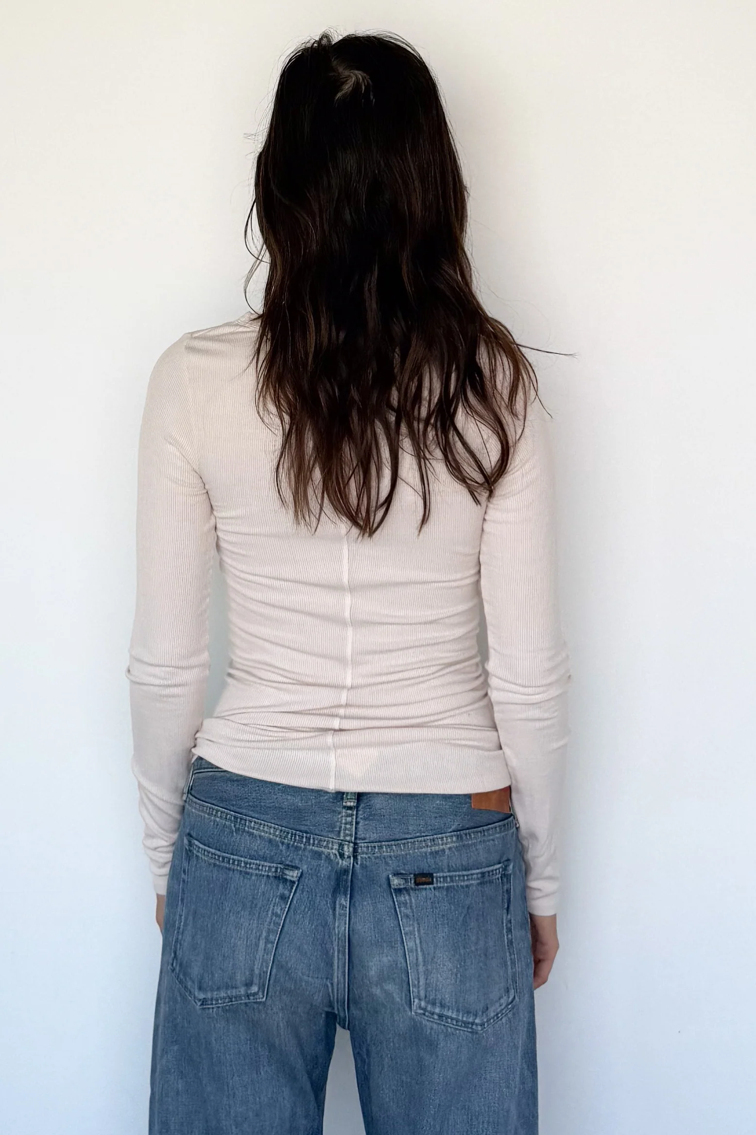 Silk Rib Fitted Crewneck - Image 3