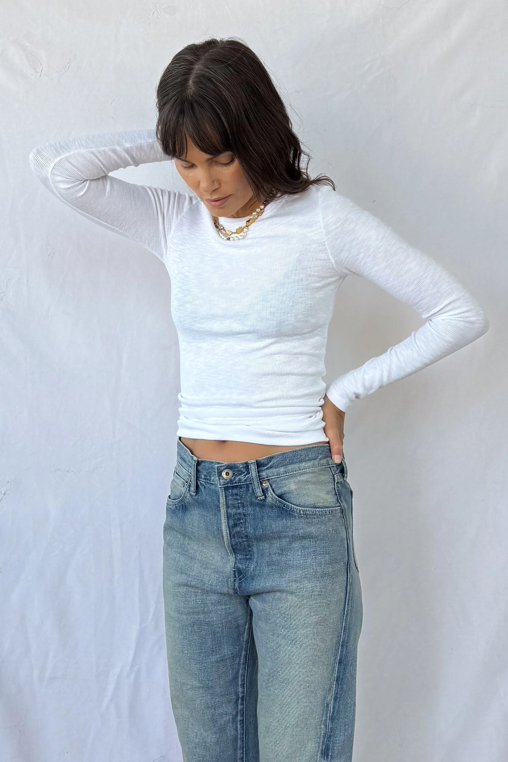 Textured Long Sleeve Crewneck - Image 6