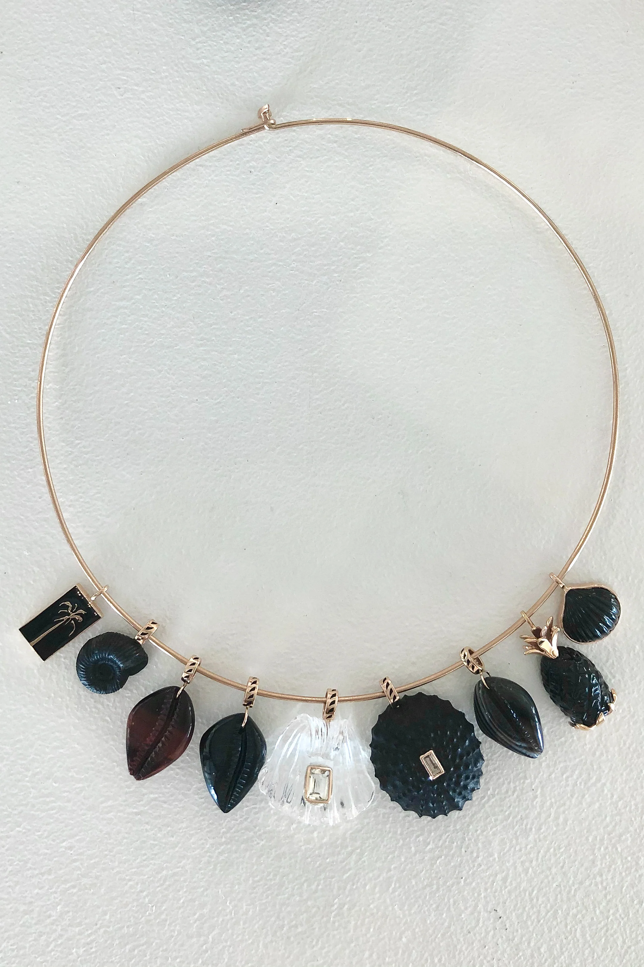 Wave Gold Wire Necklace - Image 14