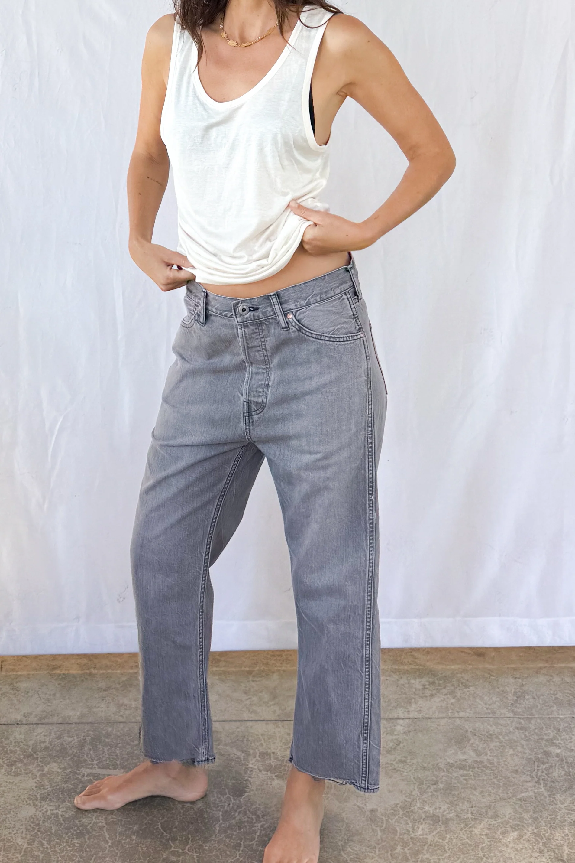 Wide Tapered Cut Jean - Image 4